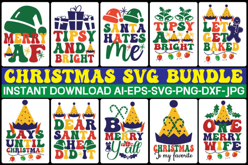 Christmas svg bundle,Funny Christmas Svg Bundle, Funny Quotes Svg, Christmas Quotes Svg, Christmas Svg, Santa Svg, Snowflake Svg, Decoration, Png, Svg, Dxf, Eps Christmas SVG Bundle, Christmas SVG, Merry Christmas