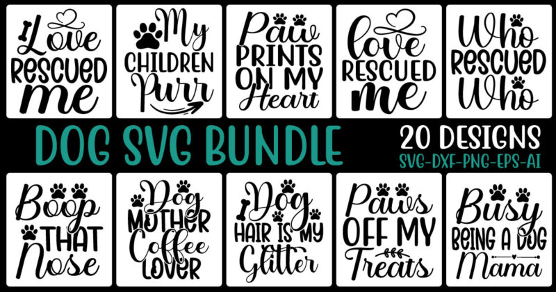 Dog Svg Bundle ,Dog svg bundle, 20 svg vector t-shirt design, dog floral svg, dog lover svg, puppy svg, cute dog svg, labrrador svg, animal svg, pet svg, dog svg,