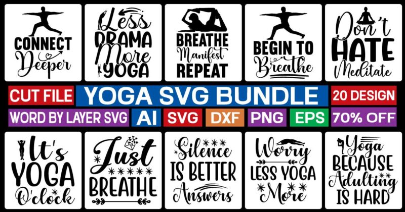 Yoga T-shirt design bundle,Yoga png Bundle, Yoga sign png , Yoga png, Yoga Bundle png, Yoga Girl png ,Yoga SVG, popular svgs, custom svg, Cricut, Clipart, Cricut SVG, silhouette, instant