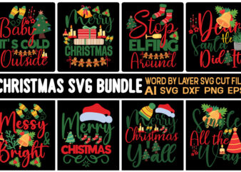 Christmas t-shirt design bundle,Christmas SVG Bundle, Winter SVG, Santa SVG, Winter svg Bundle, Merry Christmas svg, Christmas Ornaments svg, Holiday Christmas svg Cricut