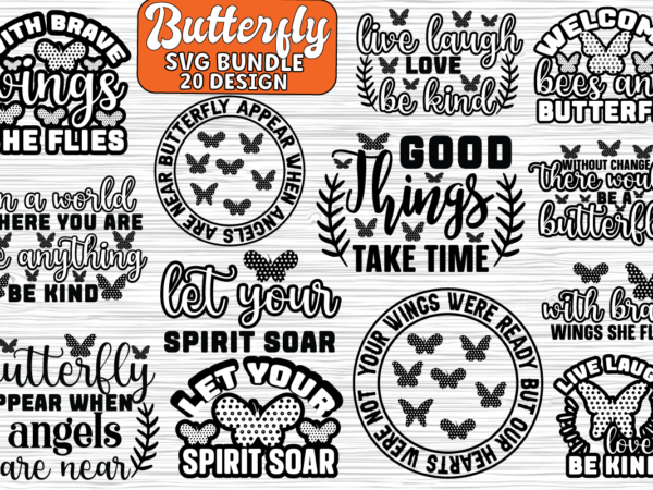 Butterfly svg bundle t shirt template