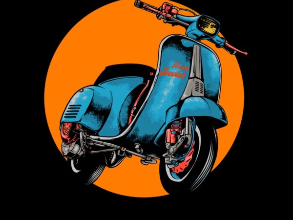Racing scooter t shirt design online
