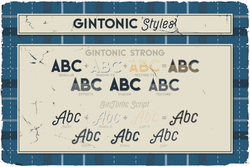 GinTonic Layered Font Duo