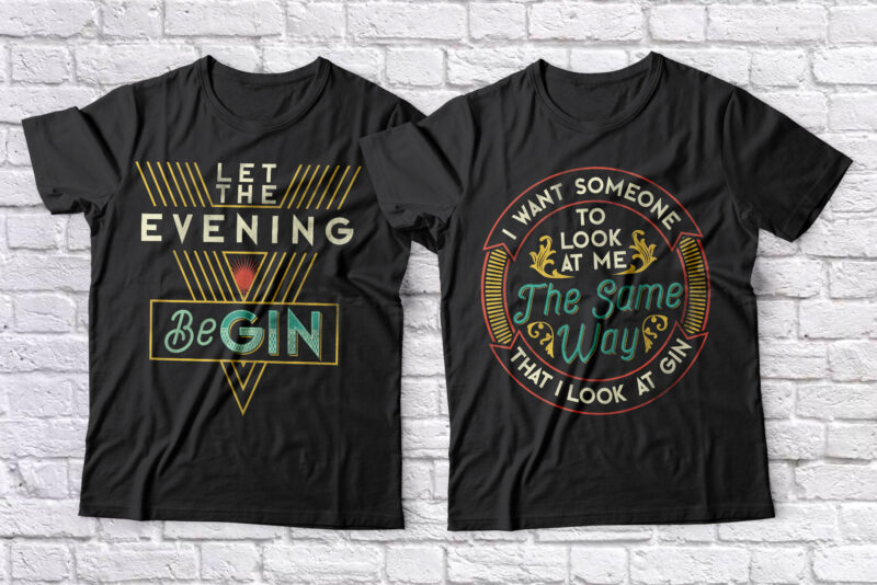 GinTonic Layered Font Duo - Buy t-shirt designs