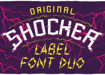 Shocker Font Duo