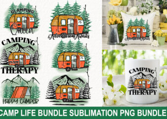 Camp Life Sublimation PNG Bundle t shirt vector file