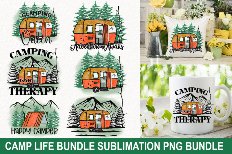 Camp Life Sublimation PNG Bundle