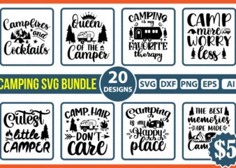 Camping SVG T-Shirt Bundle, Adventure SVG Bundle, Hand Lettered, Happy Camper SVG, Explore Svg Png, Campfire Svg, Camper Svg, Camp Life Svg, Camp Life Svg, Campfire Svg, Dxf Eps Png,