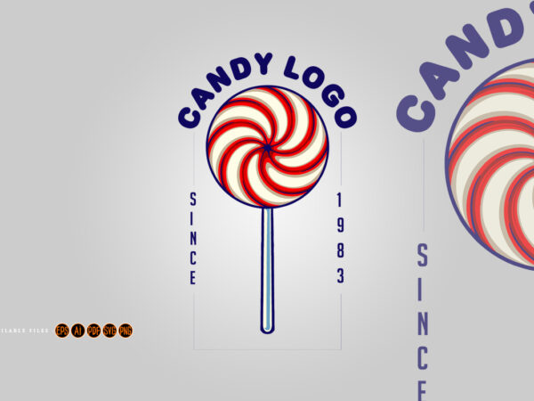 Candy sweet logo vintage svg t shirt vector file