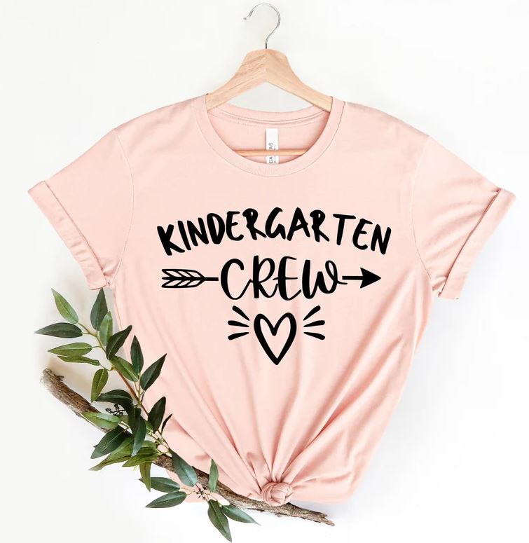 Kindergarten Crew T-Shirt, Kindergarten Teacher Shirt, Back To School ...