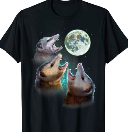 Three Opposum Moon With 3 Possums And Dead Moon Costume T-Shirt CL ...