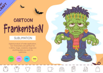 Cartoon Frankenstein. Crafting