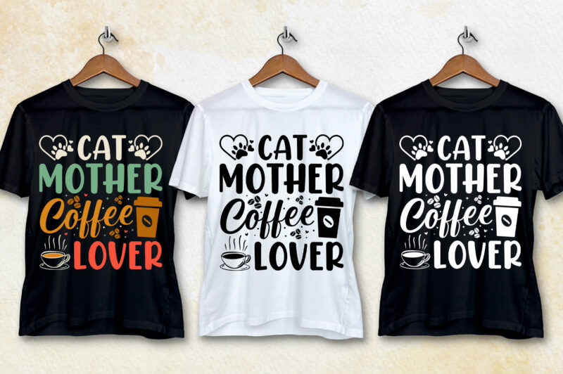 Cat T-Shirt Design Bundle,Cat Lover Trendy Pod Best T-Shirt Design Bundle