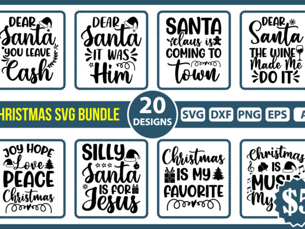 Christmas svg bundle for sale t shirt vector file