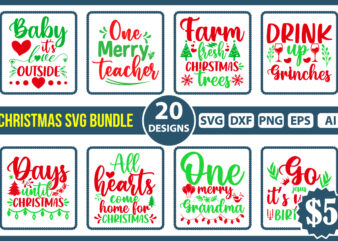 Christmas SVG Bundle, Merry Christmas svg, Christmas Ornaments Svg, Winter svg, Funny christmas svg, Christmas shirt, Xmas svg, Santa svg, Christmas Shirt SVG Bundle