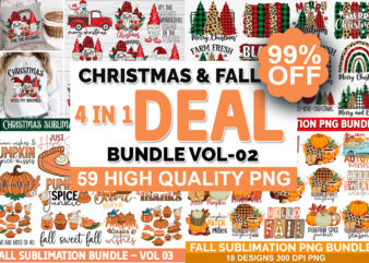 Christmas & Fall Sublimation Bundle t shirt vector file