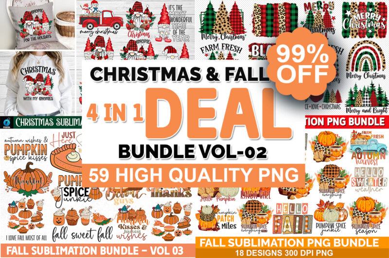 Christmas & Fall Sublimation Bundle