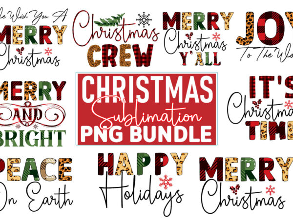 Christmas sublimation png design bundle