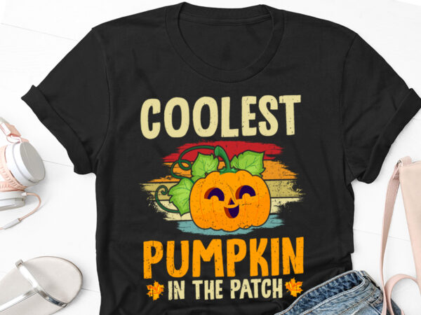 Coolest pumpkin halloween t-shirt design