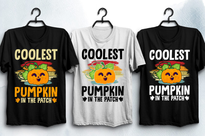 Coolest Pumpkin Halloween T-Shirt Design