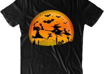 Two Witches fighting under the Halloween Moon Png, Halloween Night, Halloween design, Halloween Graphics, Halloween Quote, Ghost, Halloween Png, Pumpkin, Witch, Witches, Spooky, Halloween Party, Spooky Season, Halloween vector, Trick