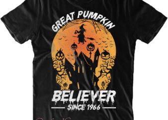 Creat Pumpkin Believer Since 1966 SVG, Halloween Svg, Halloween Costumes, Halloween Quote, Halloween Funny, Halloween Party, Halloween Night, Pumpkin Svg, Witch Svg, Ghost Svg, Halloween Death, Trick or Treat Svg,