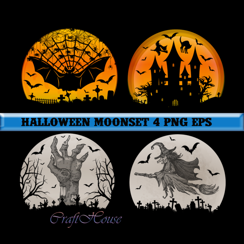 Halloween Moonset design Bundle, Halloween Moonset PNG, Halloween t shirt design, Halloween Night, Halloween design, Halloween Graphics, Halloween Quote, Ghost, Halloween Png, Pumpkin, Witch, Witches, Spooky, Halloween Party, Spooky Season,