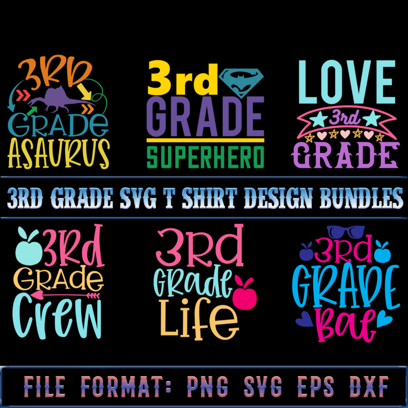 3rd Grade Bundle, Bundle 3rd Grade, 3rd Grade SVG Bundle, 3rd Grade Bundles, 3rd Grade Svg, 3rd Grade vector, School t shirt design Bundles, School SVG Bundle, School Bundle, Bundle