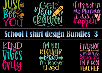 School t shirt design Bundles 3, School SVG Bundle, School Bundle, Bundle School, Teacher Bundle, Back To School, First Day At School, First Day of School, First Day School, Happy