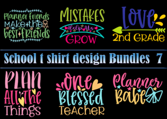 School t shirt design Bundles 7, School SVG Bundle, School Bundle, Bundle School, School Bundles, Teacher Bundle, Back To School, School vector, First Day At School, First Day of School,