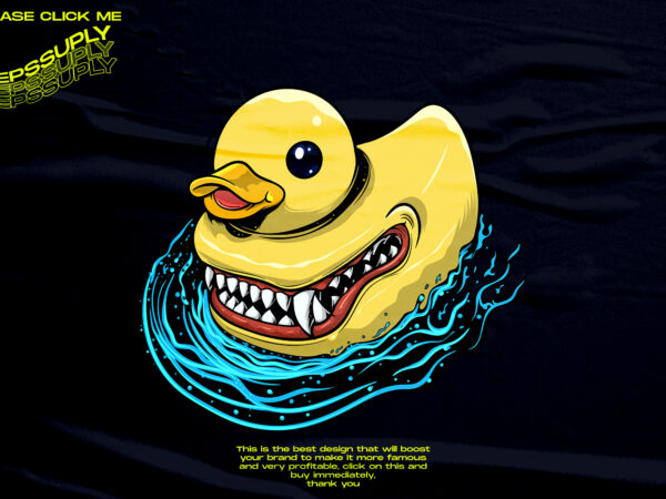 Demon duck pop streetwear design