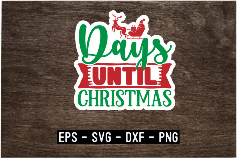 Christmas SVG Sticker Design Bundle