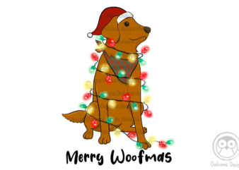 Dog Christmas Sublimation t shirt vector illustration