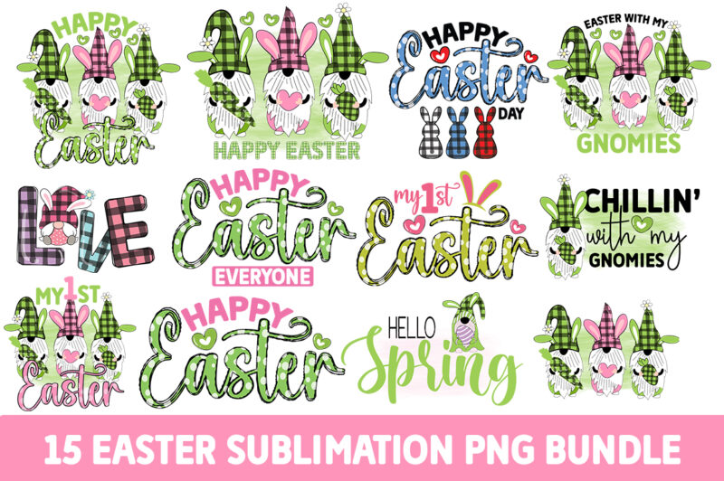 Easter Sublimation PNG Bundle