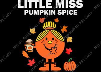 Orange Funny Smiling Little Miss Pumpkin Spice Halloween Svg, Little Miss Pumpkin Spice Svg, Pumpkin Spice Svg, Halloween Svg, Pumpkin Svg