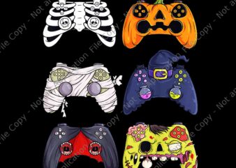 Halloween Skeleton Zombie Gaming Controllers Mummy Png, Zombie Gaming Png, Zombie Gaming Halloween png, Skeleton Halloween Png graphic t shirt