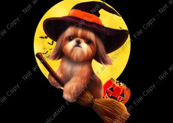 Shih Tzu Halloween Png, Shih Tzu Png, Dog Halloween Png, Halloween Png t shirt template vector