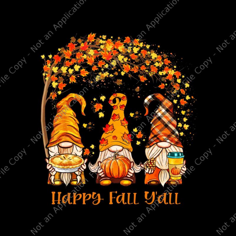 Happy Fall Y’all Gnome Pumpkin Autumn Leaves Thanksgiving Png, Happy Fall Y’all Gnome Png, Gnome Autumn Png, Gnome Thanksgiving Png, Thanksgiving Day Png