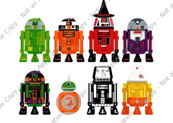 Star Wars Astromech Droids Halloween Png, Star Wars Halloween Png, Halloween Png, t shirt template vector