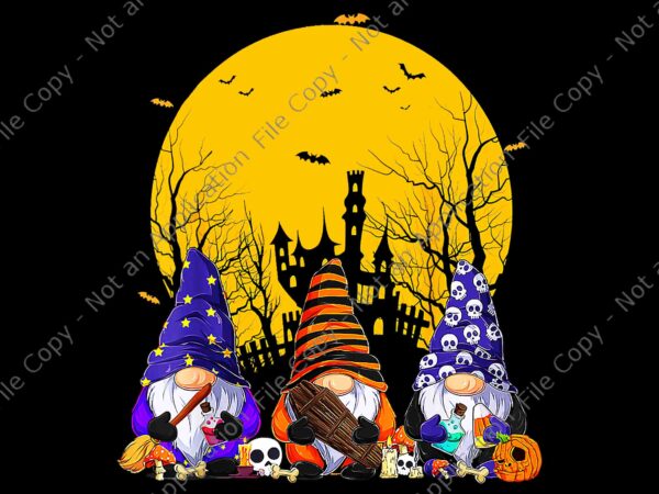 Three gnomes happy halloween fall candy corn pumpkin png, three gnomes halloween png, gnomes candy corn png, halloween png t shirt designs for sale