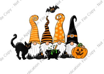 Halloween Gnomes Cute Autumn Pumpkin Fall Holiday Png, Gnomes Halloween Png, Gnomes Autumn Png, Halloween Png