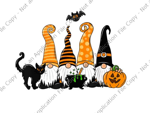 Halloween gnomes cute autumn pumpkin fall holiday png, gnomes halloween png, gnomes autumn png, halloween png graphic t shirt