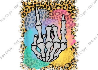 Rock Skeleton Hand Leopard Watercolor Bones Funny Halloween Png, Rock Skeleton Hand Leopard Png, Hand Skeleton Png, Skeleton Halloween Png, Halloween Png t shirt design online