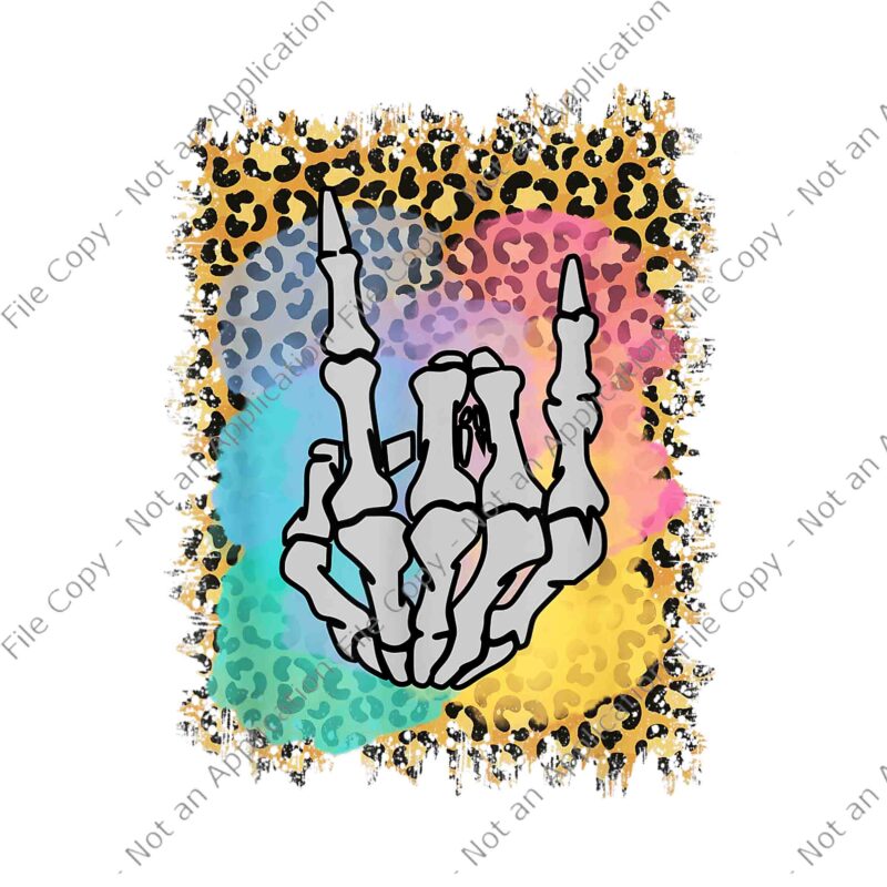 Rock Skeleton Hand Leopard Watercolor Bones Funny Halloween Png, Rock Skeleton Hand Leopard Png, Hand Skeleton Png, Skeleton Halloween Png, Halloween Png