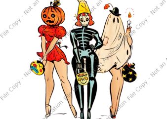 Halloween Witch Pin Up Retro Vintage Pumpkin Women Png, Halloween Witch Png, Halloween Png, Witch Png graphic t shirt