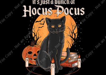 It’s Just A Bunch Of Hocus Pocus Cat Png, Bunch Of Hocus Pocus Cat Png, Cat Halloween Png, Black Cat Png, Hocus Pocus Png