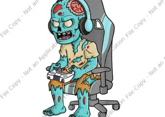 Gamer Halloween Png, Zombie Scary Gaming Png, Gamer Zombie Scary Png, Zombie Halloween Png, Halloween Png t shirt design template