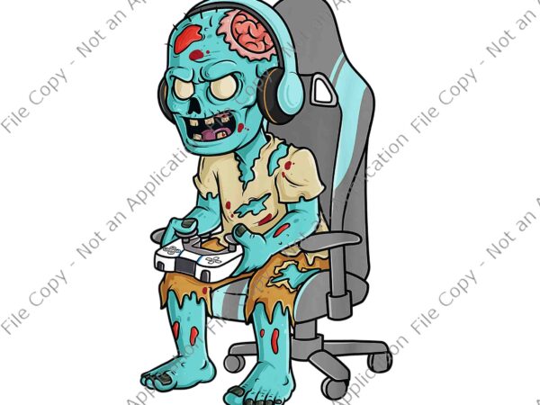 Gamer halloween png, zombie scary gaming png, gamer zombie scary png, zombie halloween png, halloween png t shirt design template
