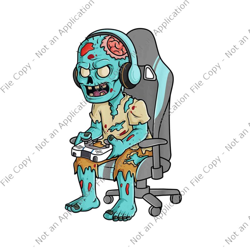 Gamer Halloween Png, Zombie Scary Gaming Png, Gamer Zombie Scary Png, Zombie Halloween Png, Halloween Png