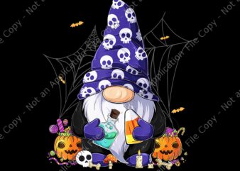 Gnomes Happy Halloween Fall Candy Corn Pumpkin Png, Candy Corn Gnome Png, Gnome Halloween Png